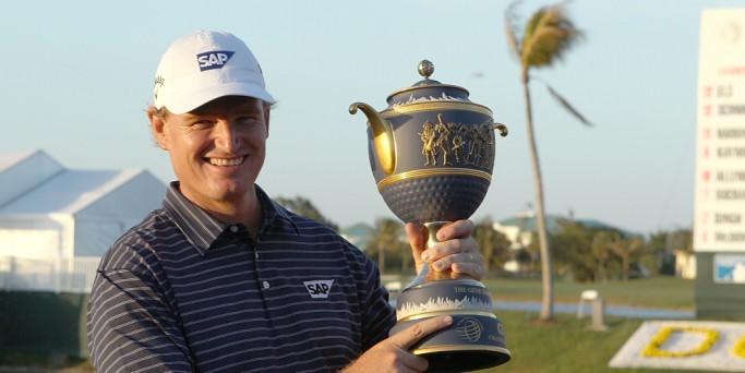 Ernie claims the trophy at Doral in 2010