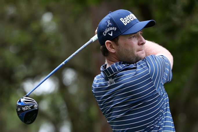 HILTON HEAD ISLAND, SC - APRIL 14: Branden Grace of South Africa tees off on the 15th hole during the first round of the 2016 RBC Heritage at Harbour Town Golf Links on April 14, 2016 in Hilton Head Island, South Carolina. (Photo by Streeter Lecka/Getty Images)